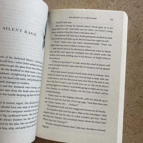 My Heart is a Chainsaw Stephen Graham Jones - Horror Slasher Genre - Indian Lake - Picture 5 of 5